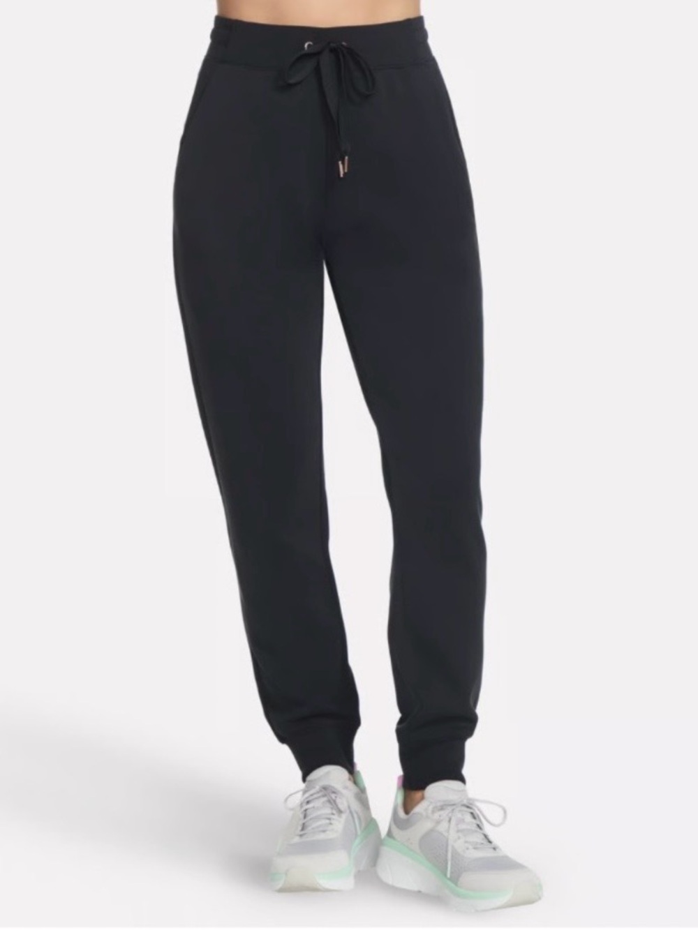 Women's Black Drawstring Jogger Pants